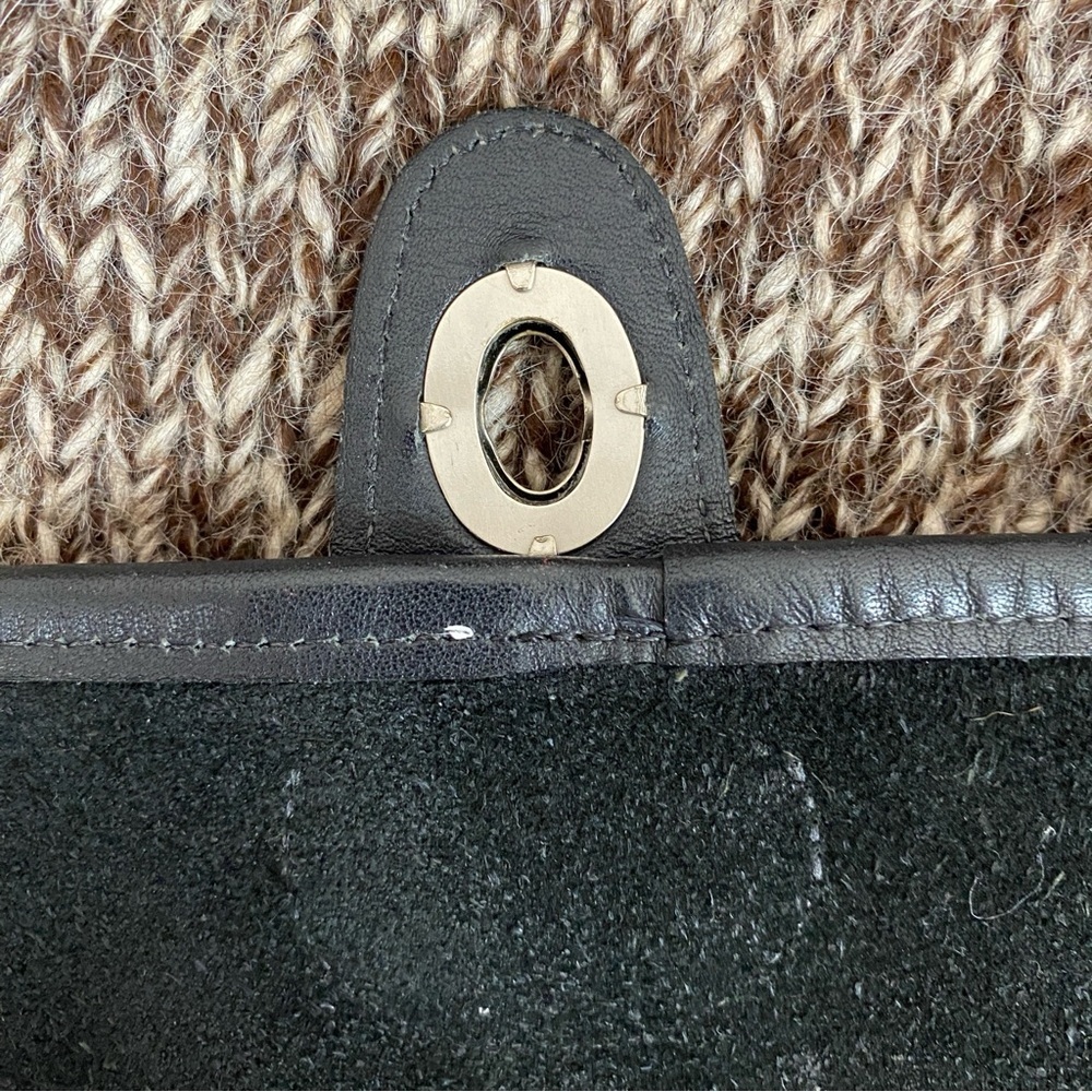 Vintage Coach Willis Black Leather Crossbody Bag w/Nickel Hardware - Picture 8 of 8